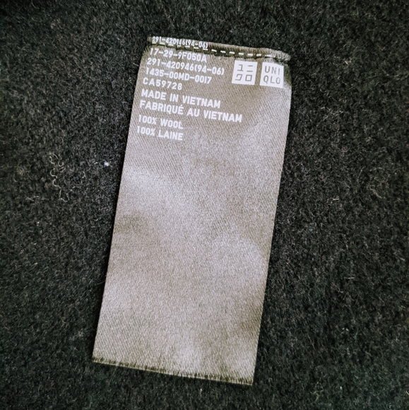 Uniqlo XS wool black fit and flare dress - Picture 5 of 5